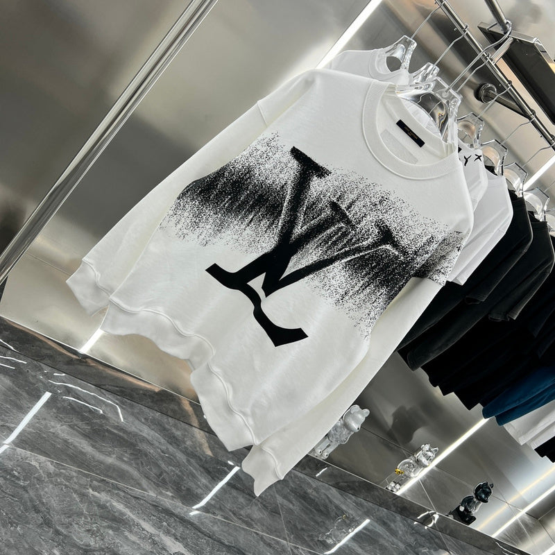 Side profile of Louis Vuitton luxury clothing with relaxed-fit cut