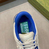 Gucci two-tone luxury sneakers view 8 signature lace-up style