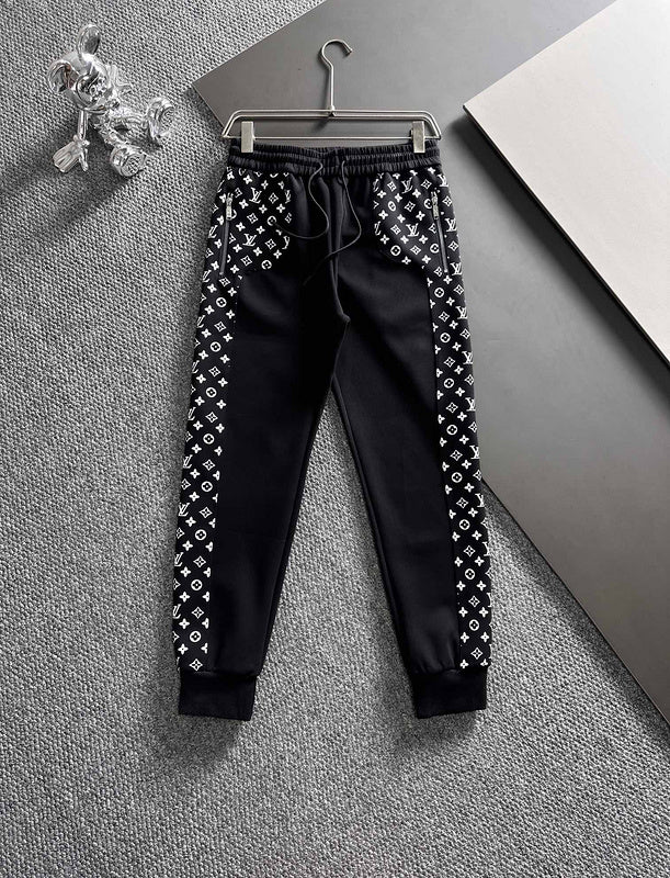 Front view of Louis Vuitton luxury clothing with runway-inspired design