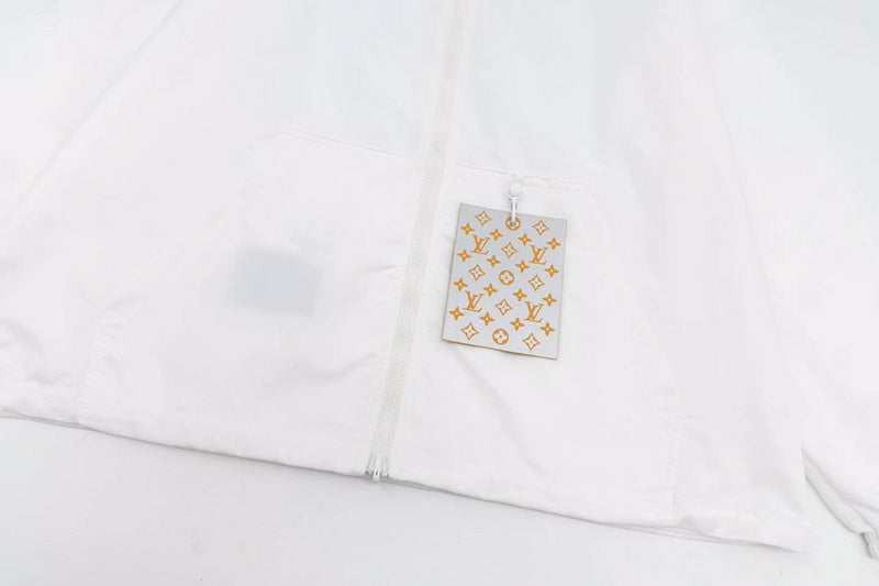 Back view of Louis Vuitton luxury clothing with contemporary cut