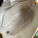 Close-up detail of modern everyday-luxe women's handbag – women's statement bag