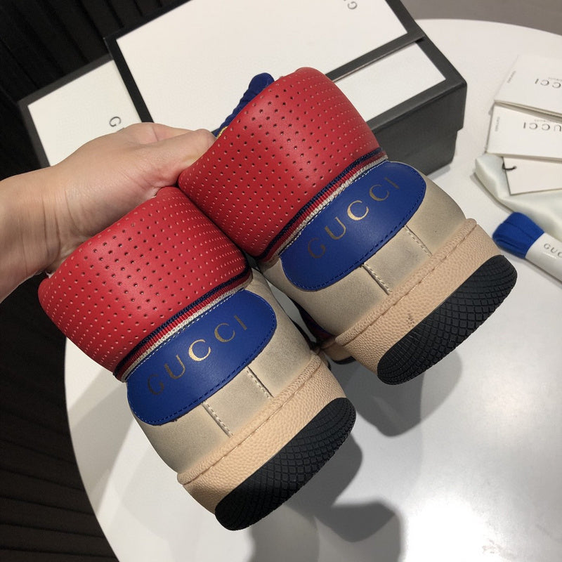 Gucci stone beige luxury sneakers view 6 chunky sole construction