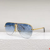 Side view of Louis Vuitton unisex sunglasses