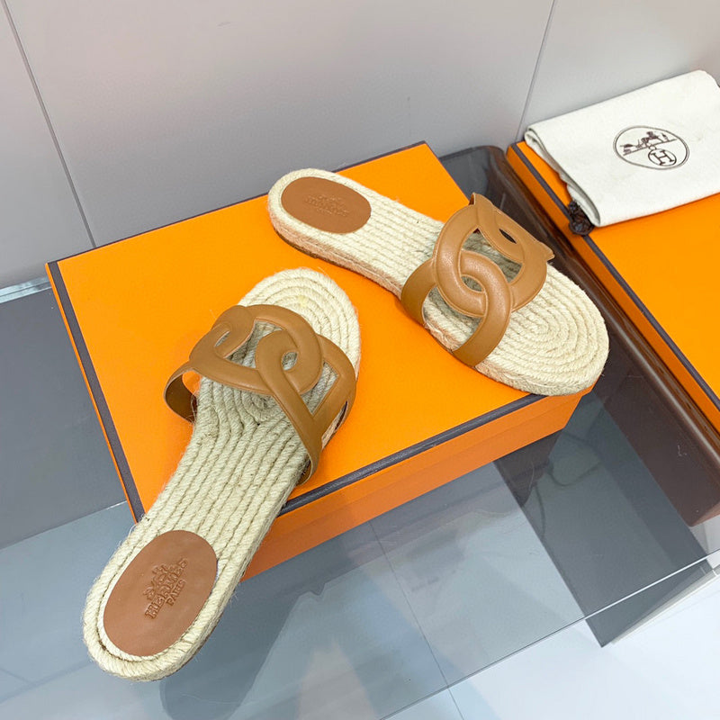 Hermès White Ankle Strap Sandals - Lifestyle Styling Shot