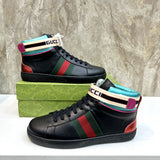 Gucci fresh white-and-black luxury sneakers view 6 sleek tonal finish