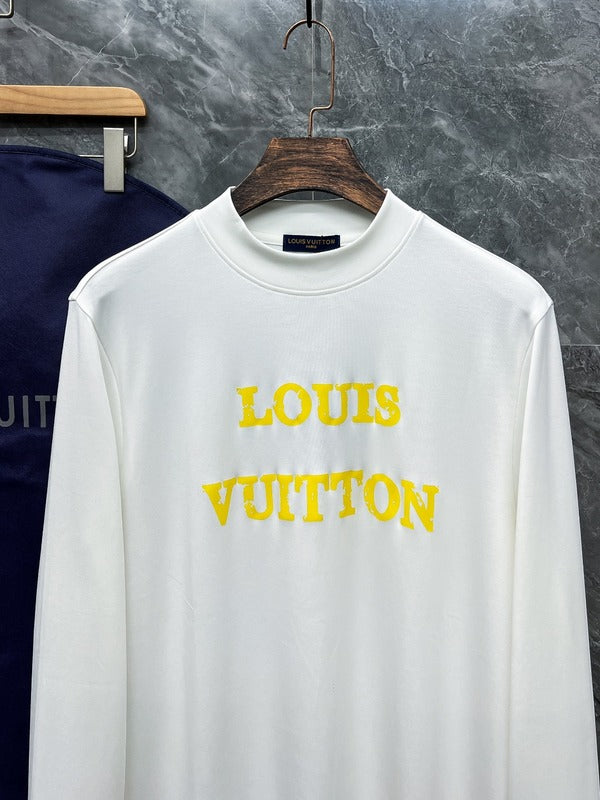 Full styled look of Louis Vuitton luxury clothing with streetwear-inspired cut