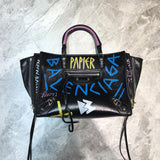 Timeless Vegan Leather Handbag - Premium Craftsmanship Detailing | Women's Fashion Handbag #974 - styled full view (image 7) of designer-inspired handbag