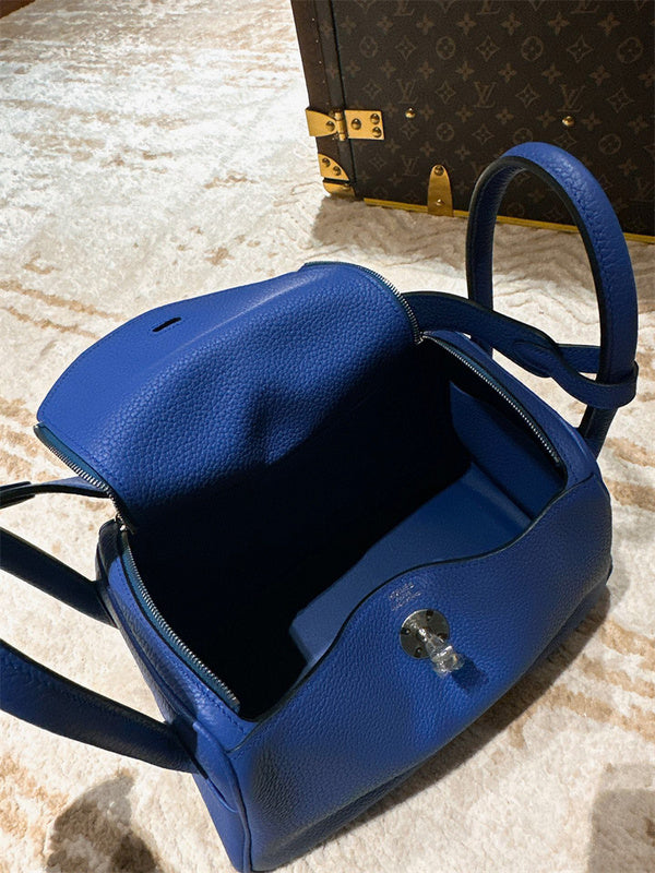 Side view of everyday-ready structured handbag