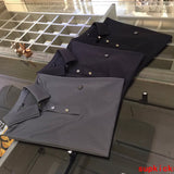 Side profile of Moncler luxury clothing with contemporary cut