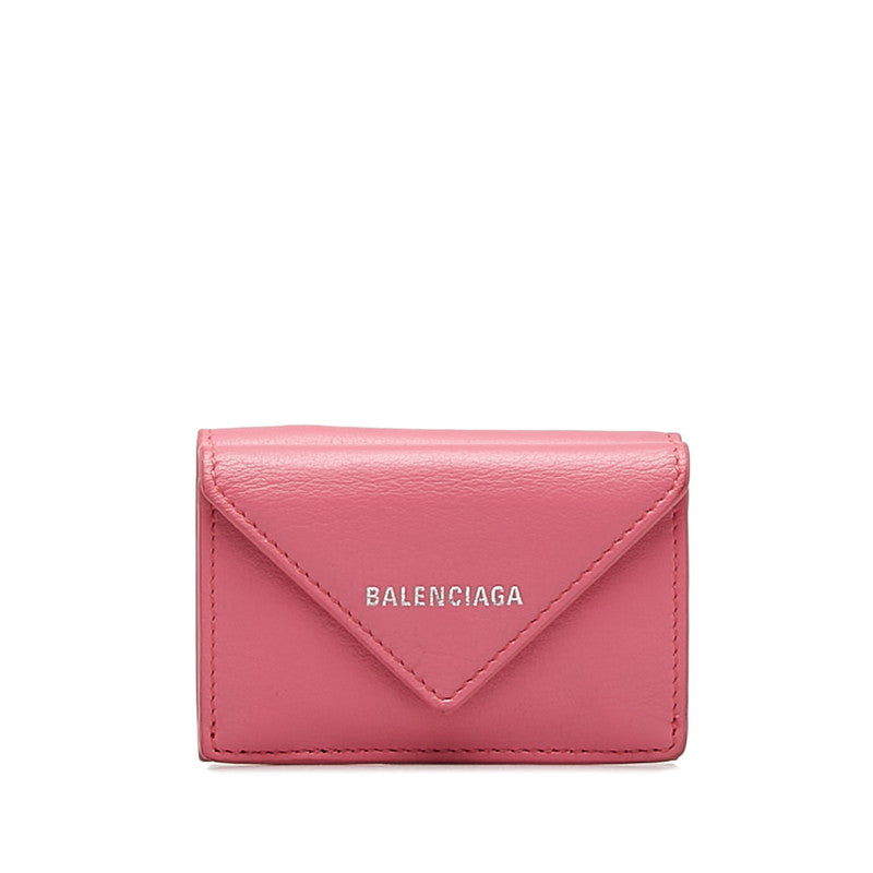 Balenciaga women's wallet Pink luxury designer leather