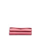 Balenciaga authentic luxury wallet Pink leather craftsmanship