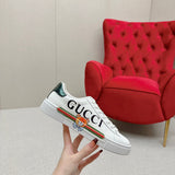Gucci sneakers detailed view showing premium designer craftsmanship