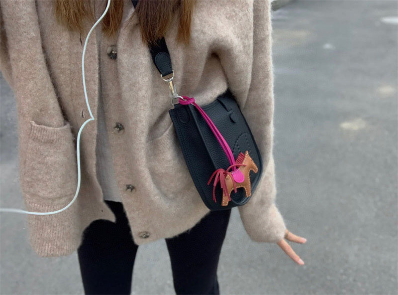 Close-up detail of elegant bag design