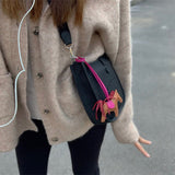 Close-up detail of elegant bag design