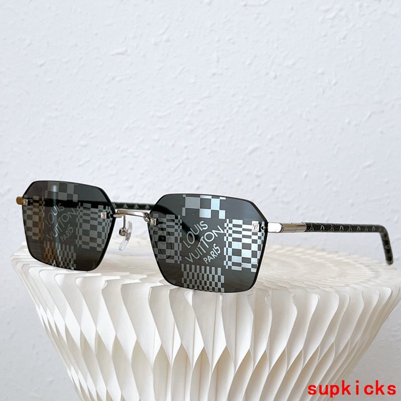 Side view of Louis Vuitton unisex sunglasses