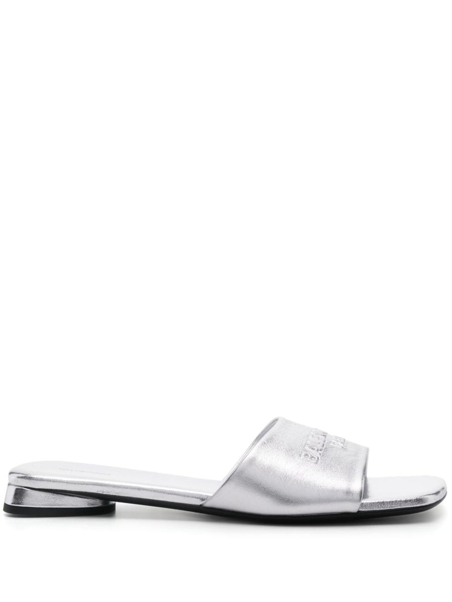 Balenciaga Shoes? BALENCIAGA Metallic Leather Slip-Ons for Women Premium Designer Casual Shoes