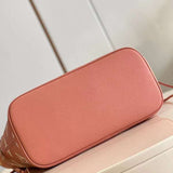 Back view of statement signature women's handbag – women's luxury accessory