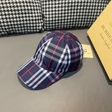 Angled view of Burberry unisex cap