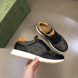 Gucci stone beige luxury sneakers view 7 padded collar comfort