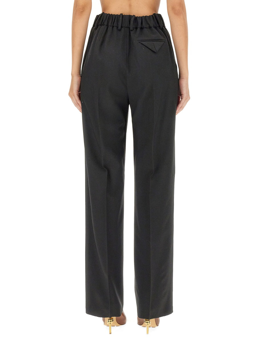 Bottega Veneta premium pants detail and craftsmanship close-up