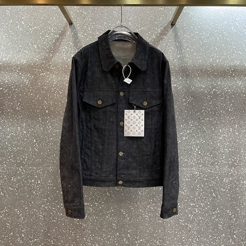 Full styled look of Louis Vuitton luxury clothing with monogram-inspired silhouette