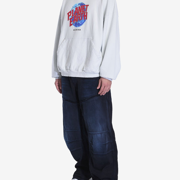 Balenciaga Hoodies? BALENCIAGA Planet Earth Large Fit Hoodie Comfortable Luxury Streetwear Hoodie