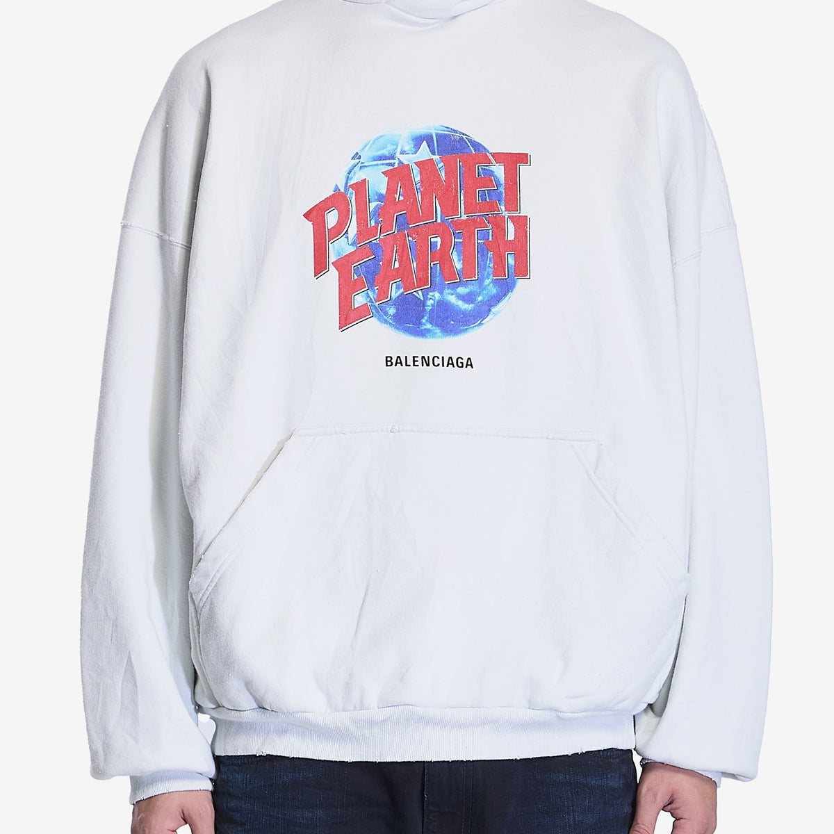 Balenciaga Hoodies? BALENCIAGA Planet Earth Large Fit Hoodie Comfortable Luxury Streetwear Hoodie