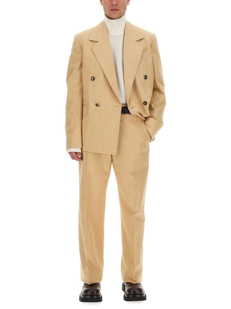 Bottega Veneta Jackets? Bottega Veneta Men Double-Breasted Jacket Stylish Everyday Designer Outerwear