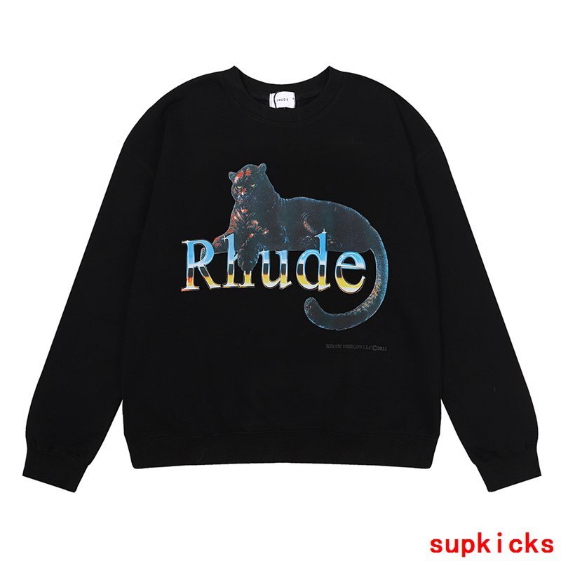 Full styled look of Rhude luxury clothing with everyday silhouette