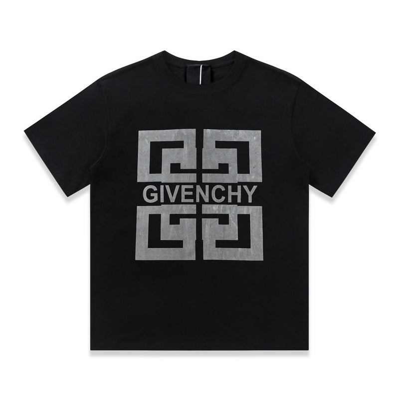 Front view of Givenchy luxury clothing with signature branding