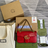 Front view of refined signature women's handbag – women's everyday handbag