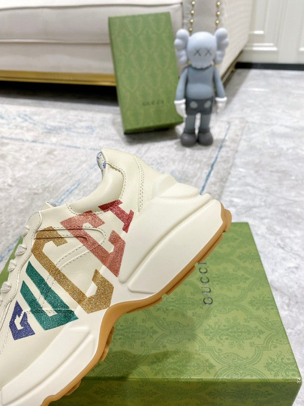 Gucci clean off-white luxury sneakers view 4 chunky sole construction