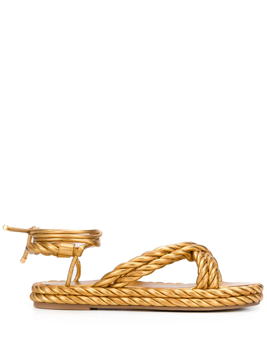 Valentino Shoes? Valentino Garavani The Rope Sandals Premium Designer Casual Shoes