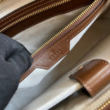 Close-up detail of sleek everyday-luxe women's handbag – women's everyday handbag