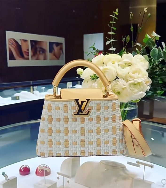  curated carryall bag styled with outfit