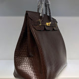 Close-up detail of sophisticated bag design