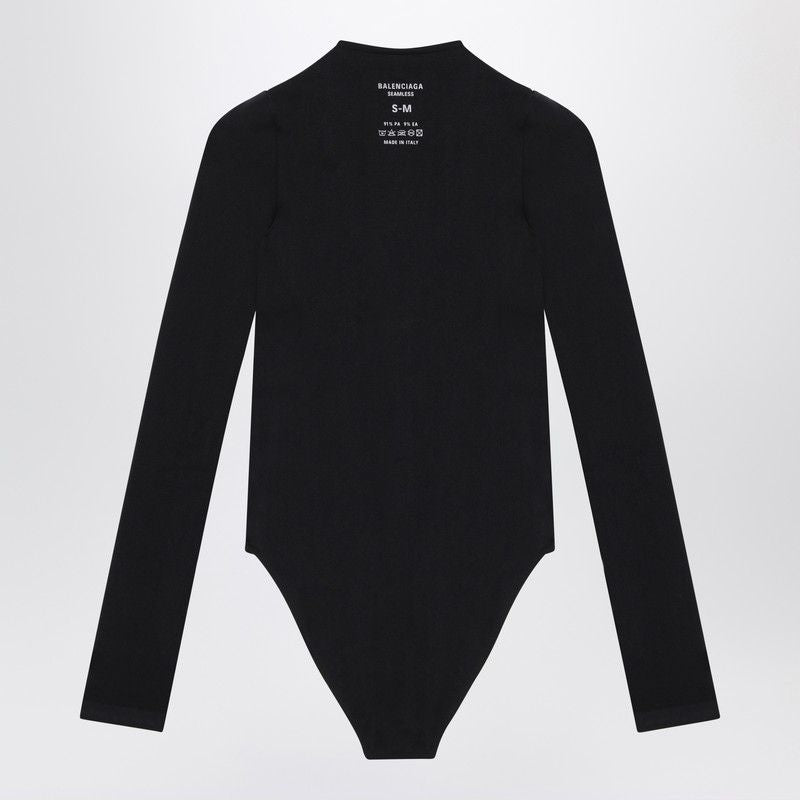 Balenciaga T-Shirts- BALENCIAGA Long Sleeve Round Neck Bodysuit Casual Everyday Designer Tee