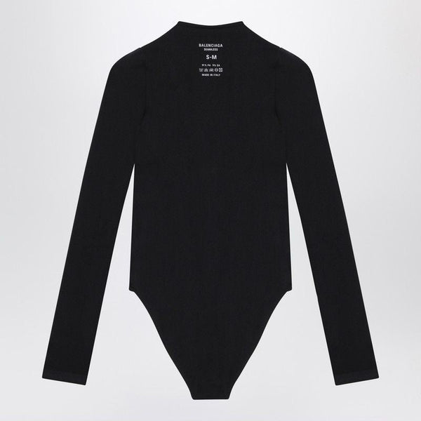 Balenciaga T-Shirts- BALENCIAGA Long Sleeve Round Neck Bodysuit Casual Everyday Designer Tee