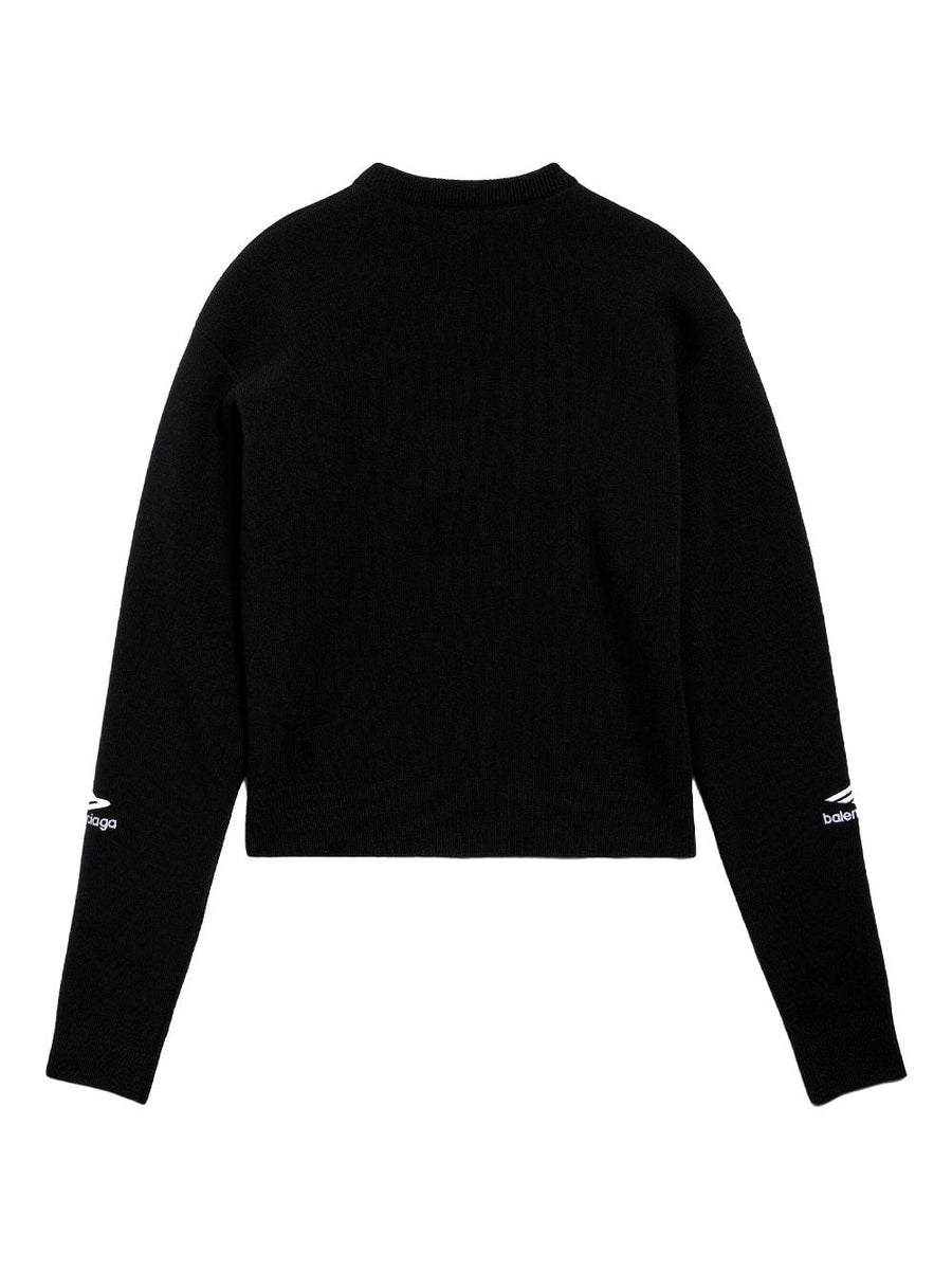 Balenciaga Sweaters? BALENCIAGA Wool Knit Ski Crewneck Sweater for Women - SS25 Edition Luxury Designer Knit Sweater
