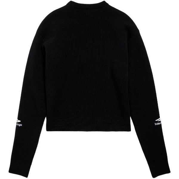 Balenciaga Sweaters? BALENCIAGA Wool Knit Ski Crewneck Sweater for Women - SS25 Edition Luxury Designer Knit Sweater