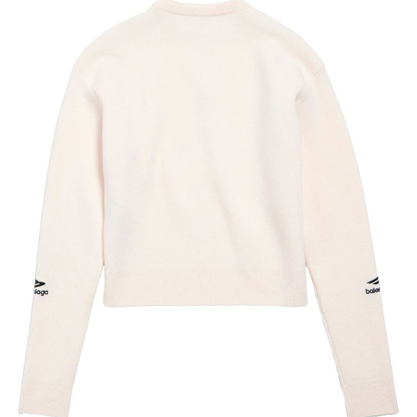 Balenciaga Sweaters? BALENCIAGA Wool Knit Ski Crewneck for Women - SS25 Luxury Designer Knit Sweater