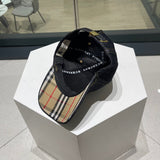 Side view of Burberry unisex cap