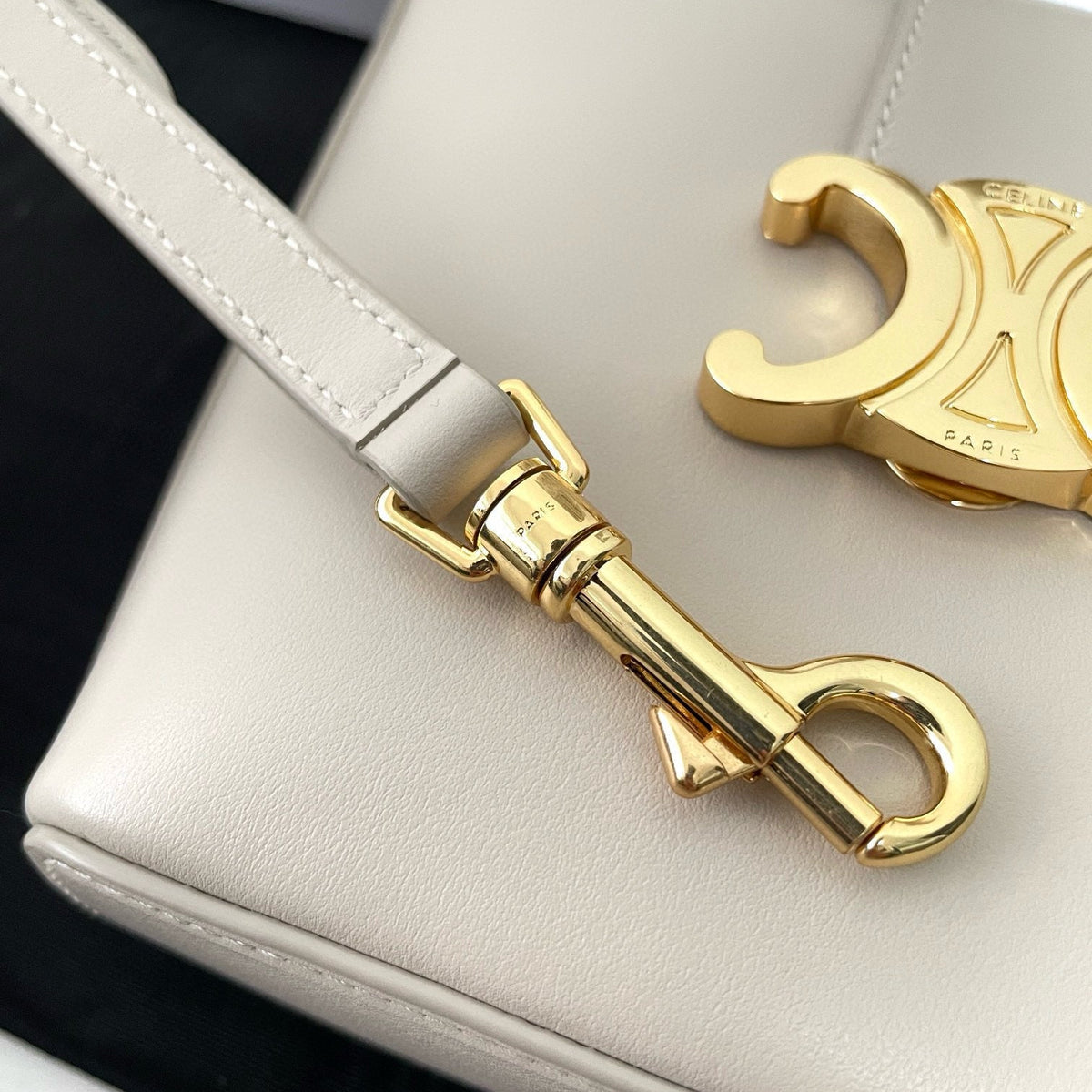 Front view of Celine Mini Bucket Louise Bag premium cel mini bucket louise bag