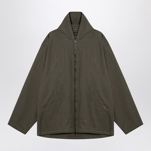 Balenciaga Jackets- BALENCIAGA Heavy Cotton Hooded Jacket Stylish Everyday Designer Outerwear