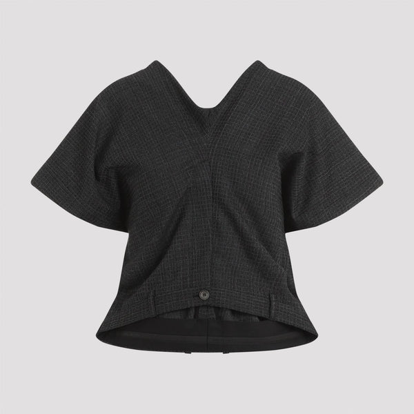 Balenciaga T-Shirts? BALENCIAGA Tailored Pants Top for Women - FW24 Collection Premium Designer Cotton T-Shirt
