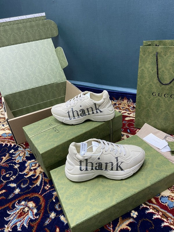 Gucci stone beige luxury sneakers view 6 classic court silhouette