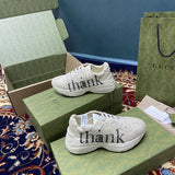 Gucci stone beige luxury sneakers view 6 classic court silhouette