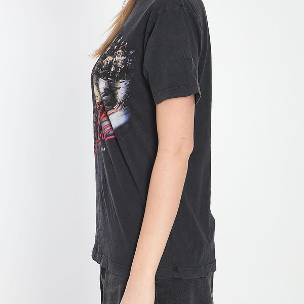 Balenciaga T-Shirts? BALENCIAGA Crinkled Cotton Short-Sleeve Crewneck T-Shirt - Size M Premium Designer Cotton T-Shirt