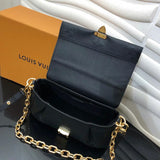 Interior view of polished signature women's handbag – women's luxury handbag