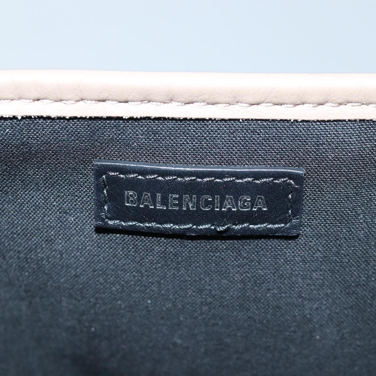 Balenciaga Navy Cabas Hand Bag Leather Gray 339933 | Luxury Canvas Tote Bag